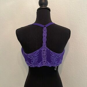 NATORI bra purple front clasp 34 DDD comfy